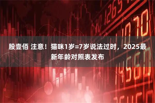 股壹佰 注意！猫咪1岁=7岁说法过时，2025最新年龄对照表发布