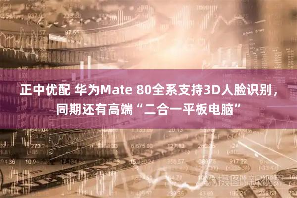 正中优配 华为Mate 80全系支持3D人脸识别，同期还有高端“二合一平板电脑”